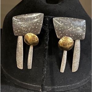 RARE SYDNEY LYNCH sterling 22k earrings